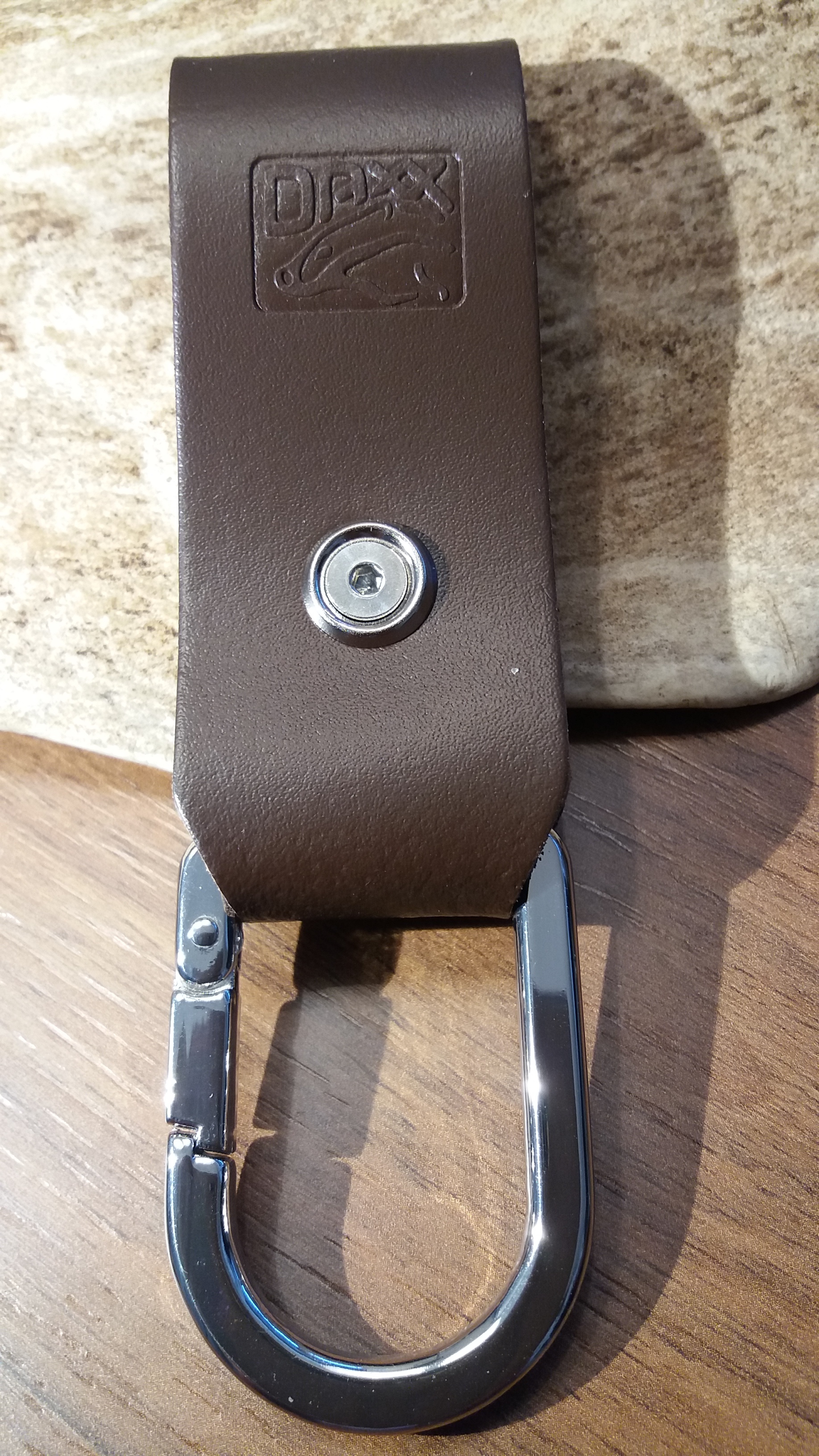 Gürtelschlaufe #2 mit D-Karabiner als Messer-Dangler