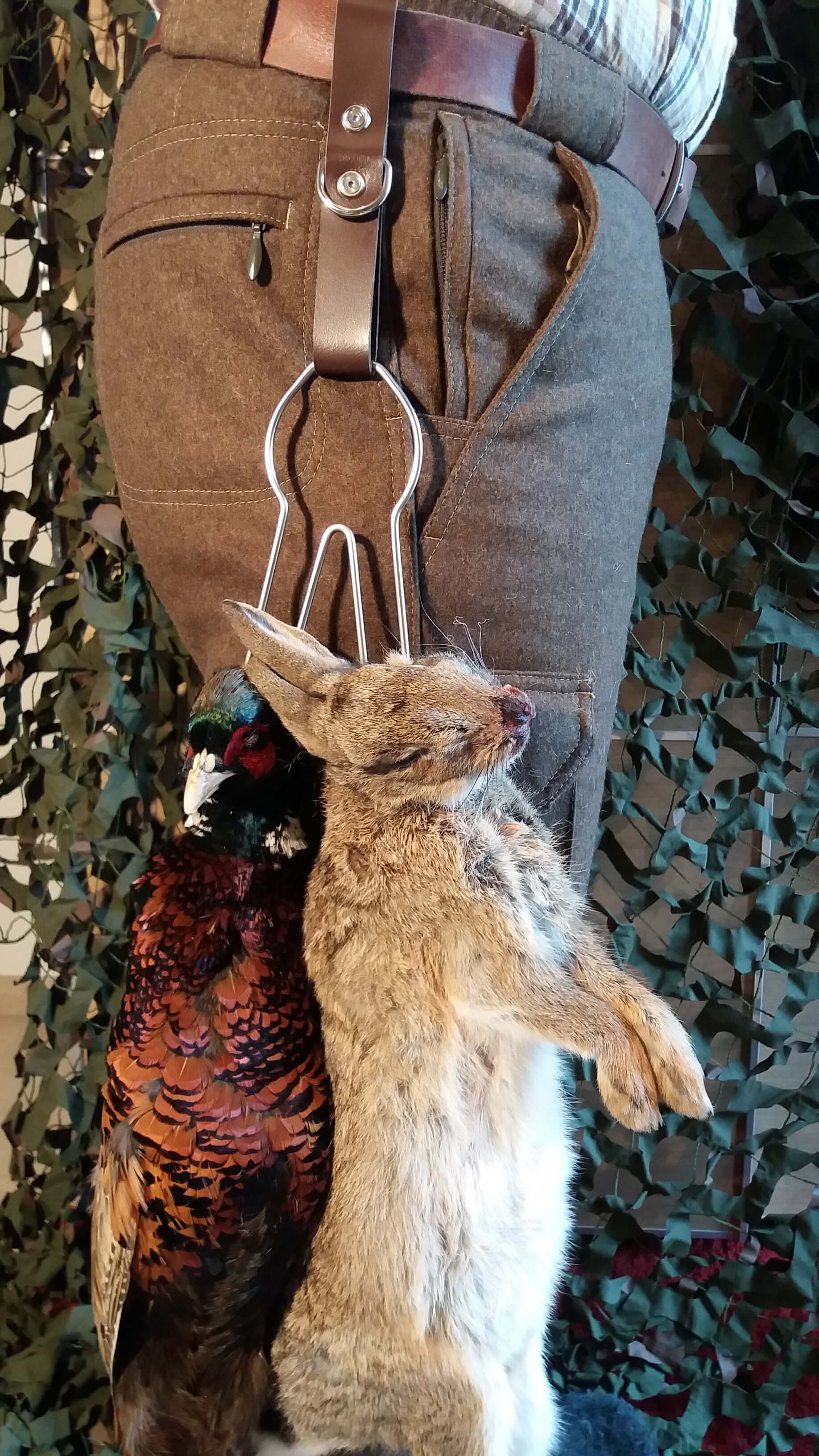 Gürtelschlaufe #1mit Hühnergalgen und D-Ring