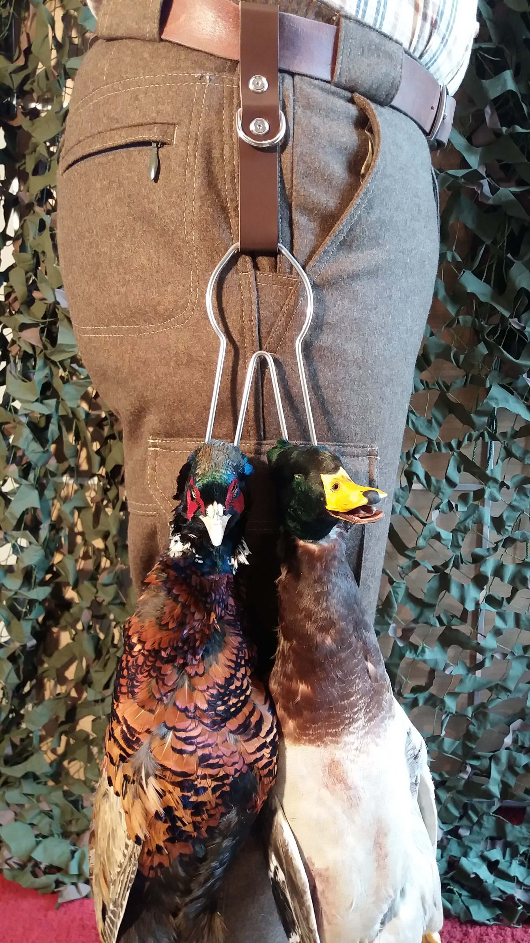 Gürtelschlaufe #1mit Hühnergalgen und D-Ring